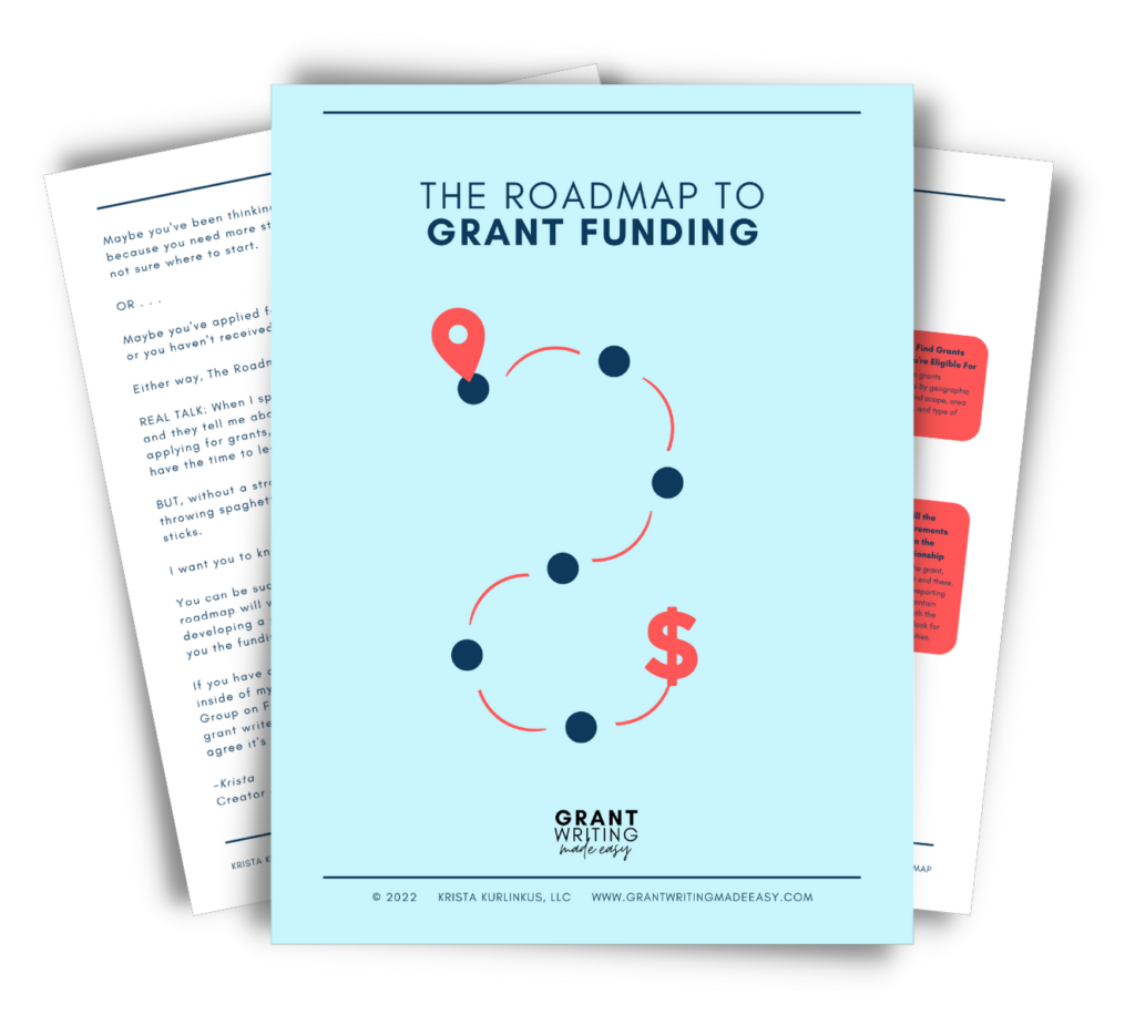 Roadmap to Grant Funding mockup